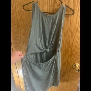 Knotted top cut out dress